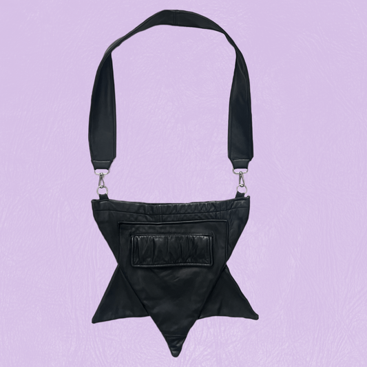 Leather Starship Crossbody Bag