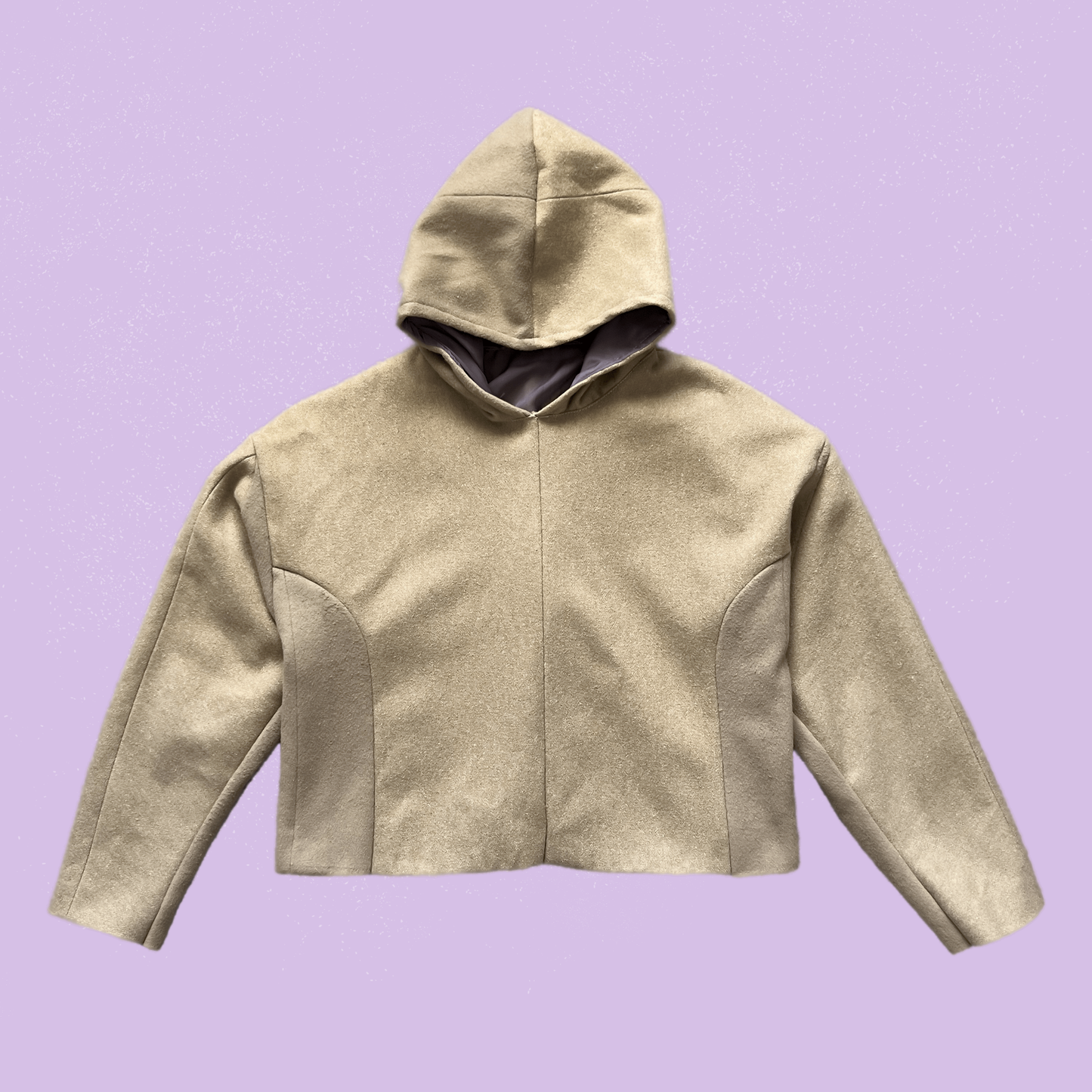 Camel hair hoodie
