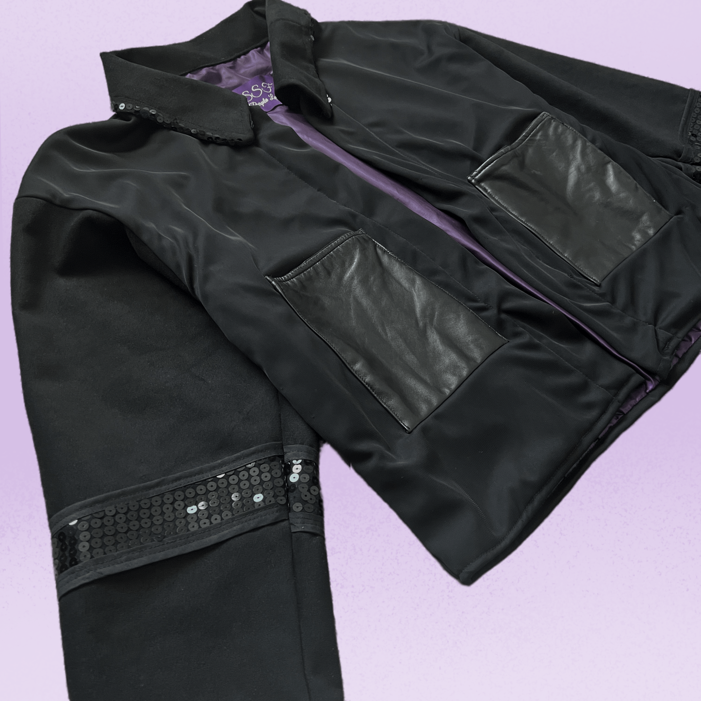 Afropunk Leather and Mesh Jacket