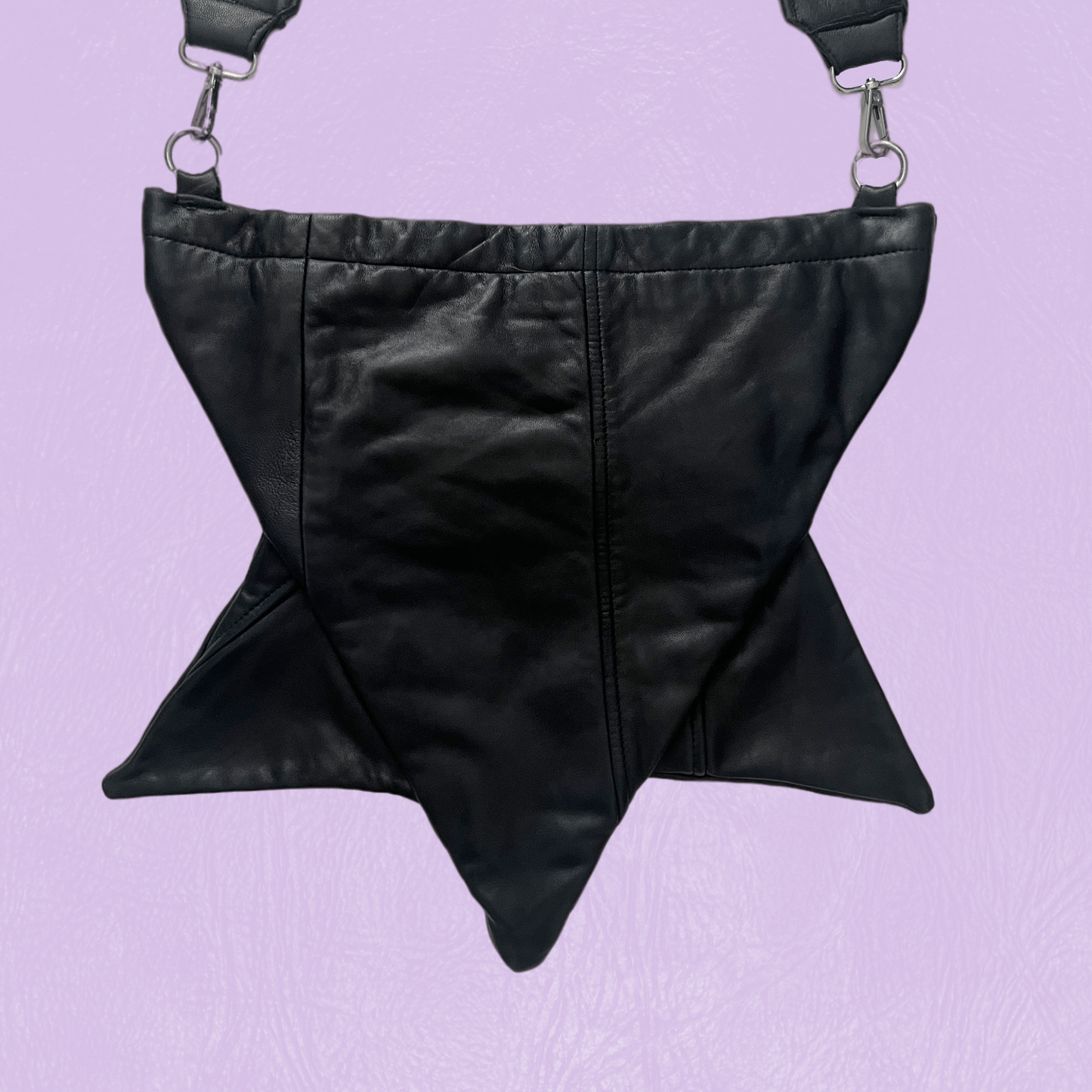 Leather Starship Crossbody Bag