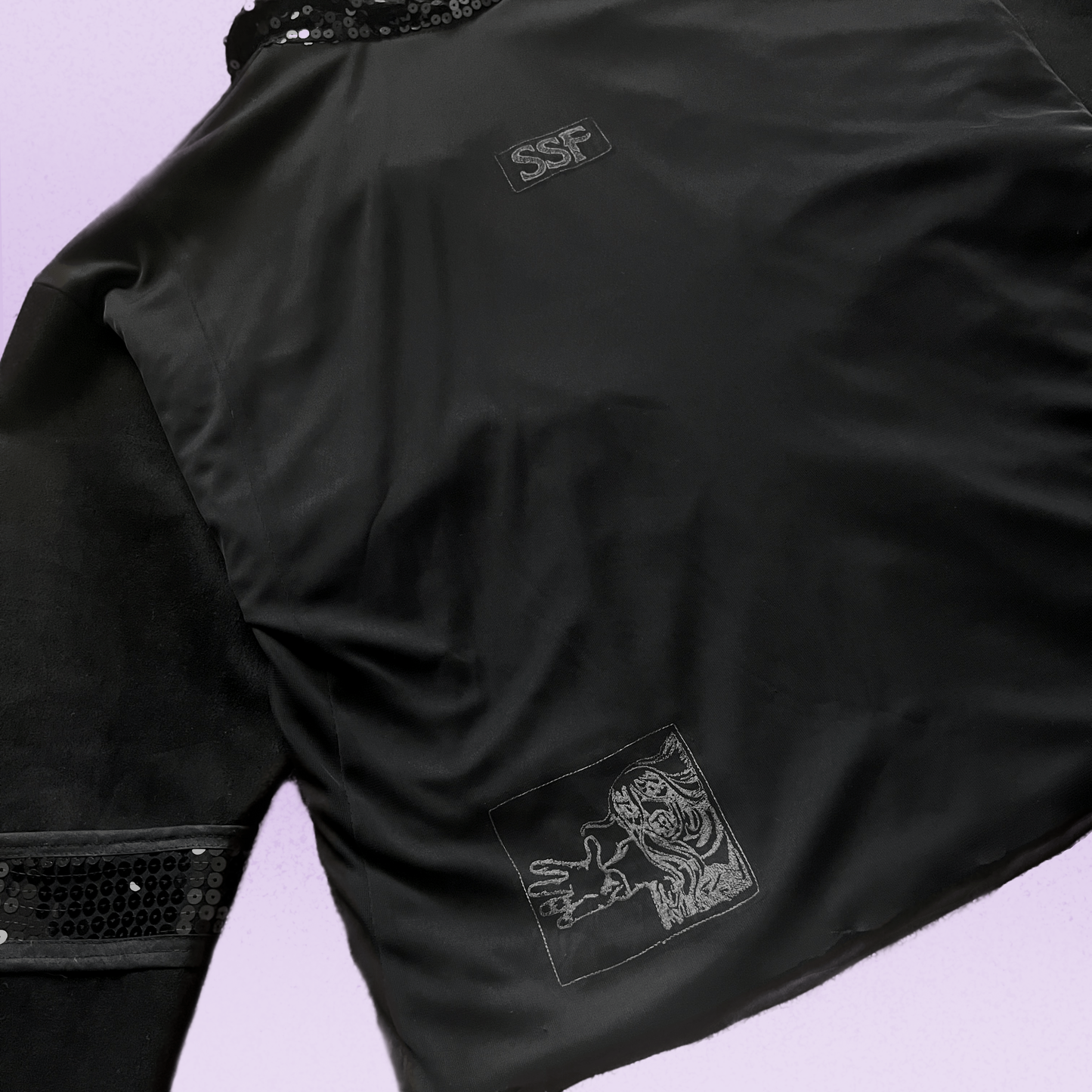 Afropunk Leather and Mesh Jacket