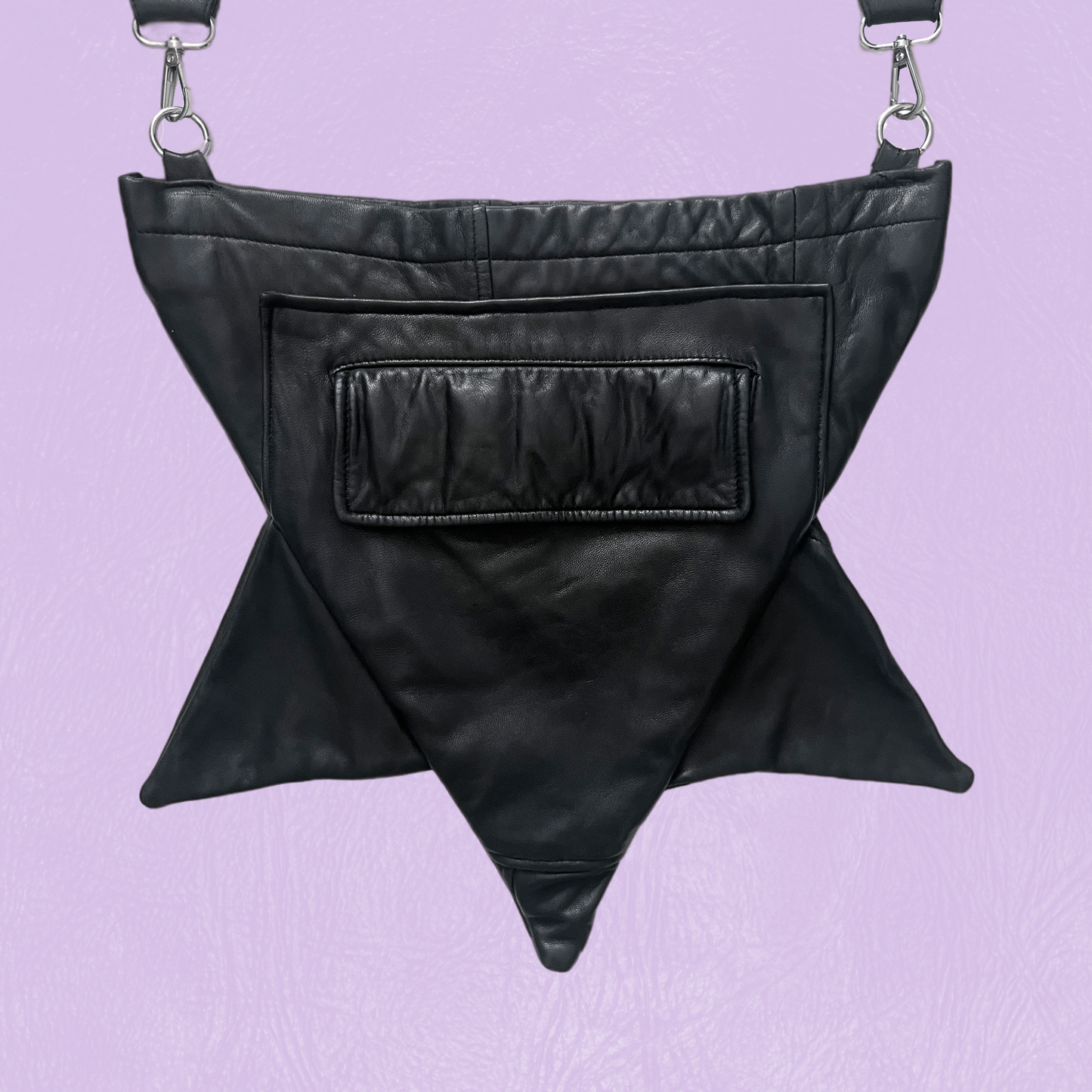 Leather Starship Crossbody Bag