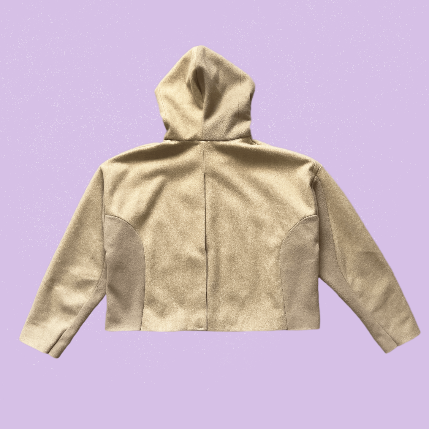 Camel hair hoodie